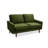 Merissa 58'' Velvet Square Arm Sofa Loveseat-2096842162