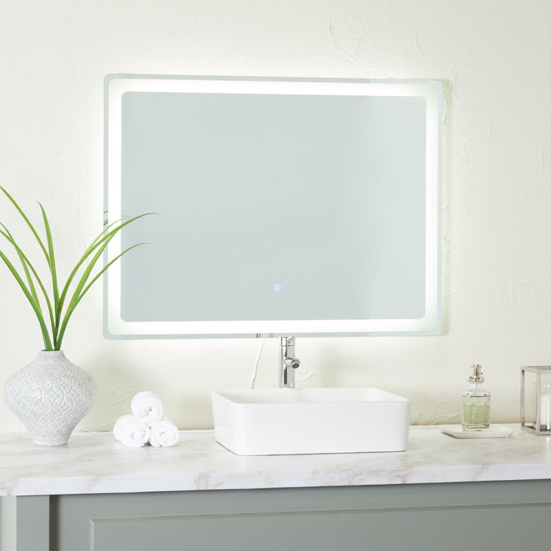 Miroir de salle de bain mural Allizon, 29,5 po x 39,2 po