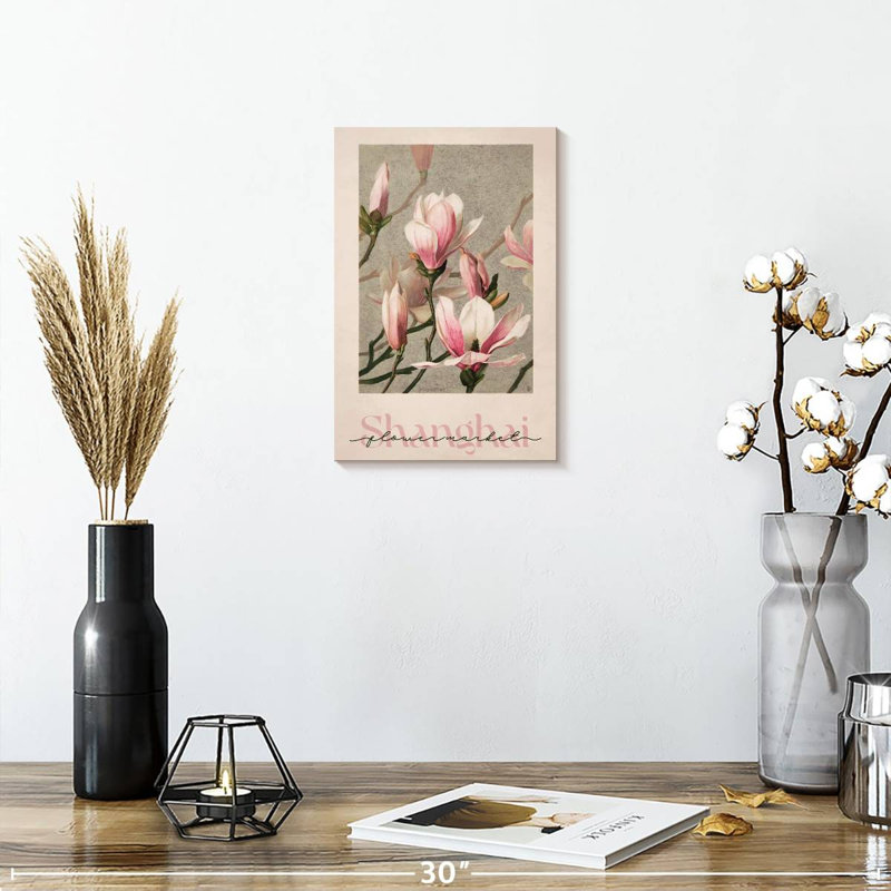 Shanghai Flower Market Poster, 12" H x 8" W
