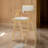 Upholstered Counter Stool with Solid Wood Frame-1282388089