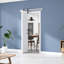 Assembled 84" H MDF Bi-Fold Barn Door with Hardware Kit, Covered with PVC Surface-96899428