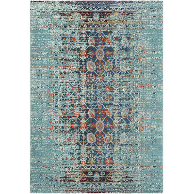 Tapis oriental bleu Hertzler