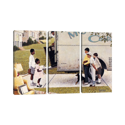 " Moving In (New Kids In The Neighborhood) " by Norman Rockwell 3 - Pieces