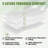 Mattress Topper,Extra Thick Mattress Pad Cover For Back Pain,With Pillowcase&Eye-Mask,Cooling Mattress Protector With 8-21 Inch Deep Pocket-1187135462