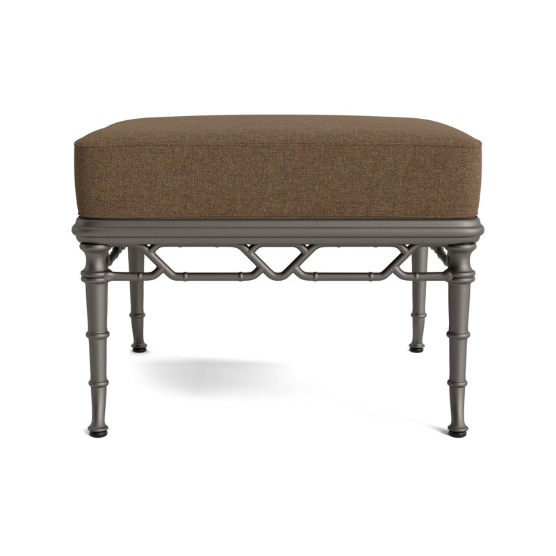 Calcutta Rectangle Outdoor Ottoman Patio Ottoman, Mica, Fushion Moccasian