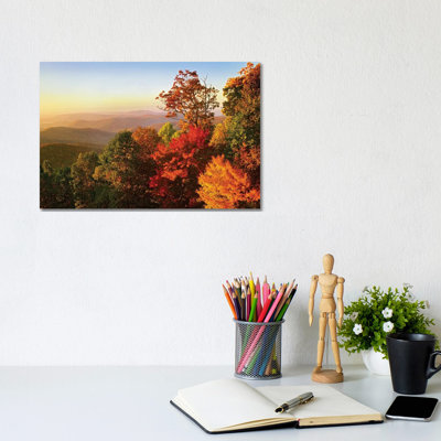 Blue Ridge Mountains From Bluff Mountain Overlook, North Carolina by Tim Fitzharris - Print on Canvas