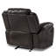 Fauteuil inclinable manuel moderne et contemporain Hanhalyn de 42,5 po avec revêtement en similicuir de première qualité et siège à ressorts ensachés-61083191