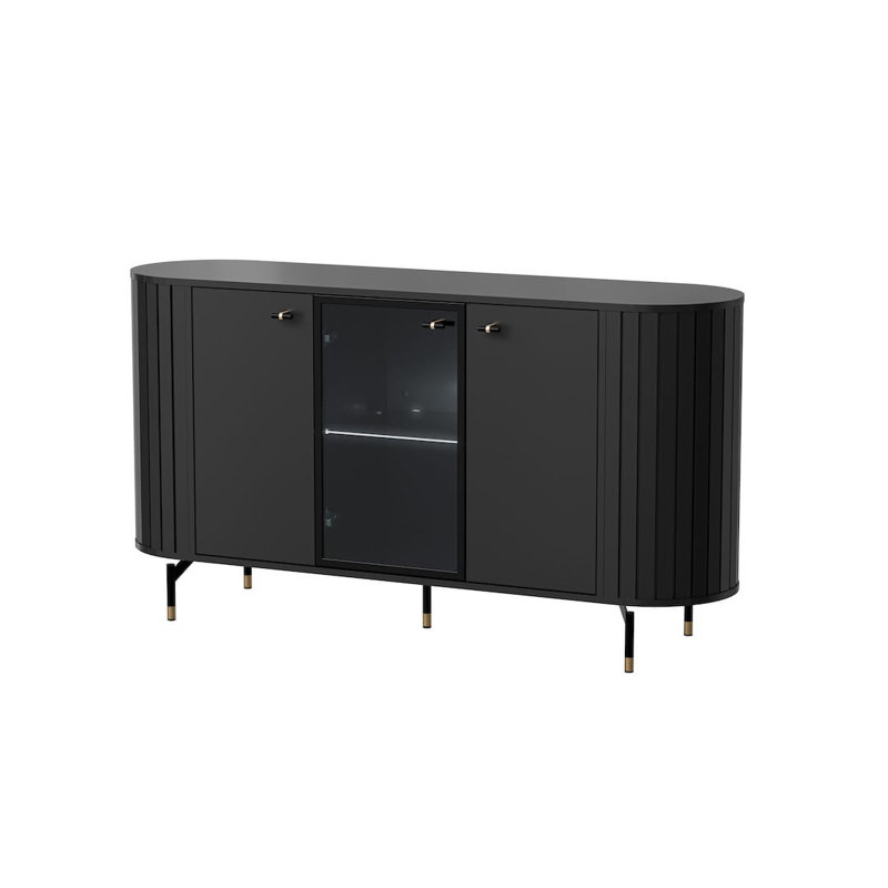 Zante 150cm Sideboard, Black 
