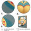 «Shining Contemporary Gold Heart VI», reproduction sur toile-87374802-87374807