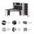Magomed 3 Piece Computer Desk Office Set-902362416