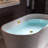 54'' x 30'' Freestanding Soaking Acrylic Bathtub-59745426