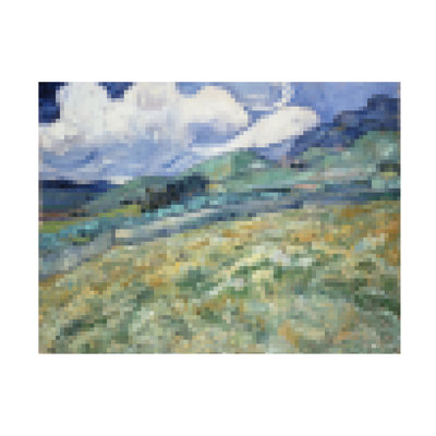 «Pixelated Van Gogh Landscape I» sur