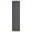 Tapis traditionnel Hinshaw noir et blanc-840257627