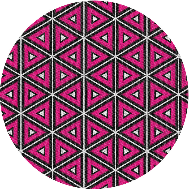Deandra Geometric Indoor Rug, Round 3'