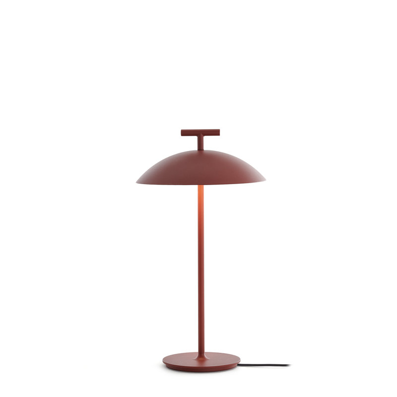 Mini lampe de table enfichable Geen-A, Rouge brique