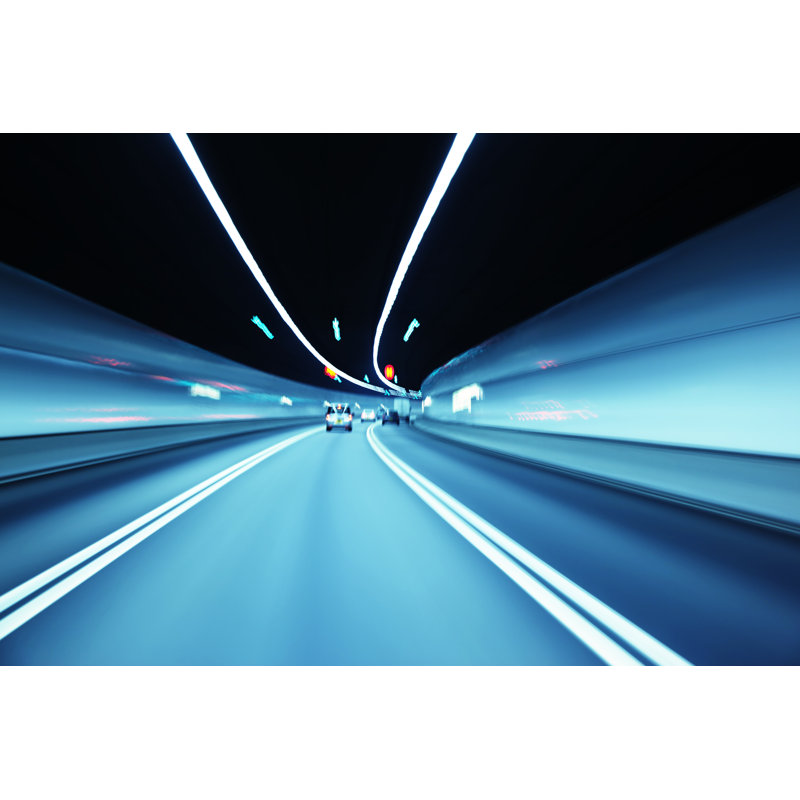 «Speeding Through Tunnel» par Blackred, H 8 po x l 12 po
