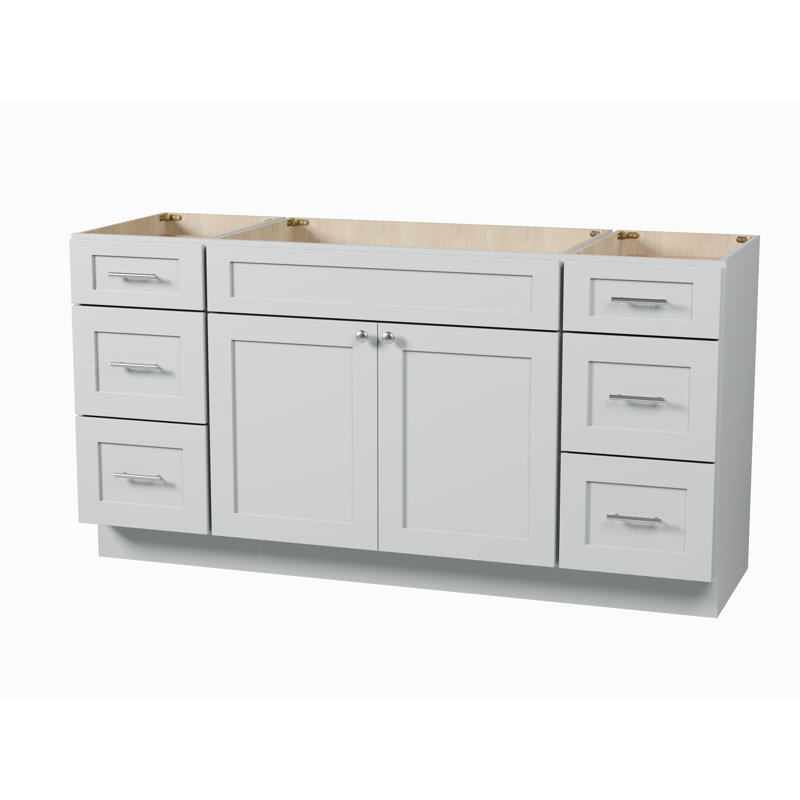 Base de meuble-lavabo simple 66 po Disar, Gris