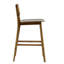 Tabouret de bar en bois avec finition noyer, ensemble de 2