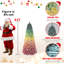 Arbre de Noël 7,5 pi en PVC floqué 7,5 pi avec des pointes 1927-866835958