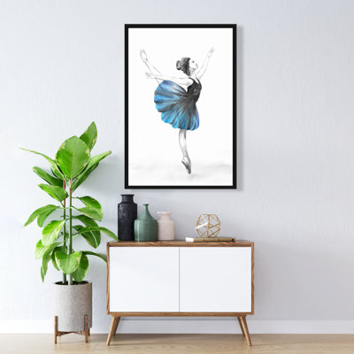 "Petite ballerine bleue" sur toile