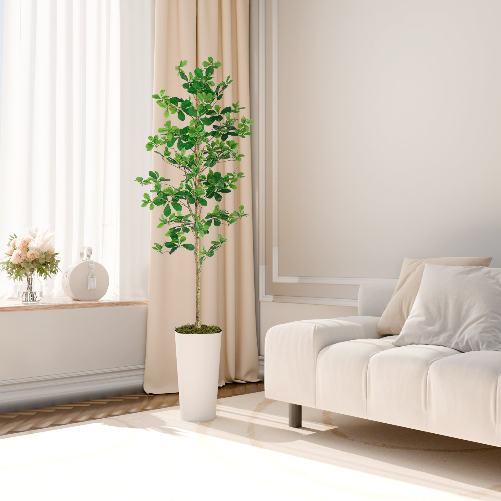 74" Eucalyptus Plant in Pot