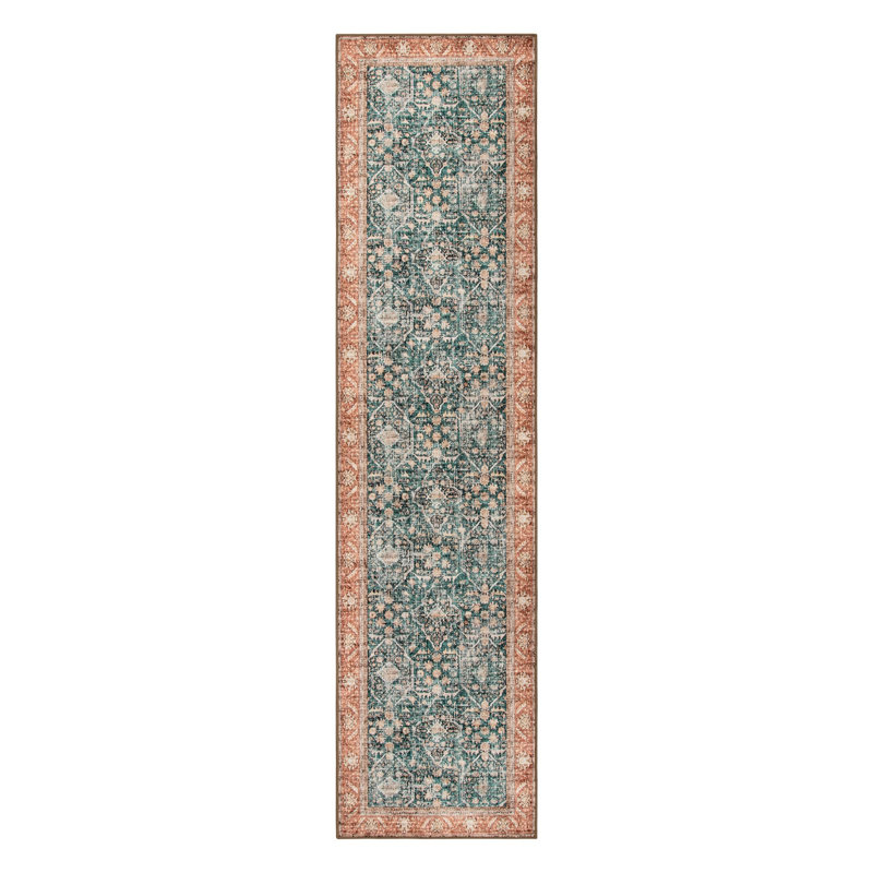 Govan Vintage Machine Washable Area Rugs, Runner 2' x 8'