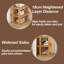 Tablette de rangement empilable en bambou sans assemblage à 6 niveaux sans support pliable multi-niveaux pour la maison, la cuisine et la salle de bain