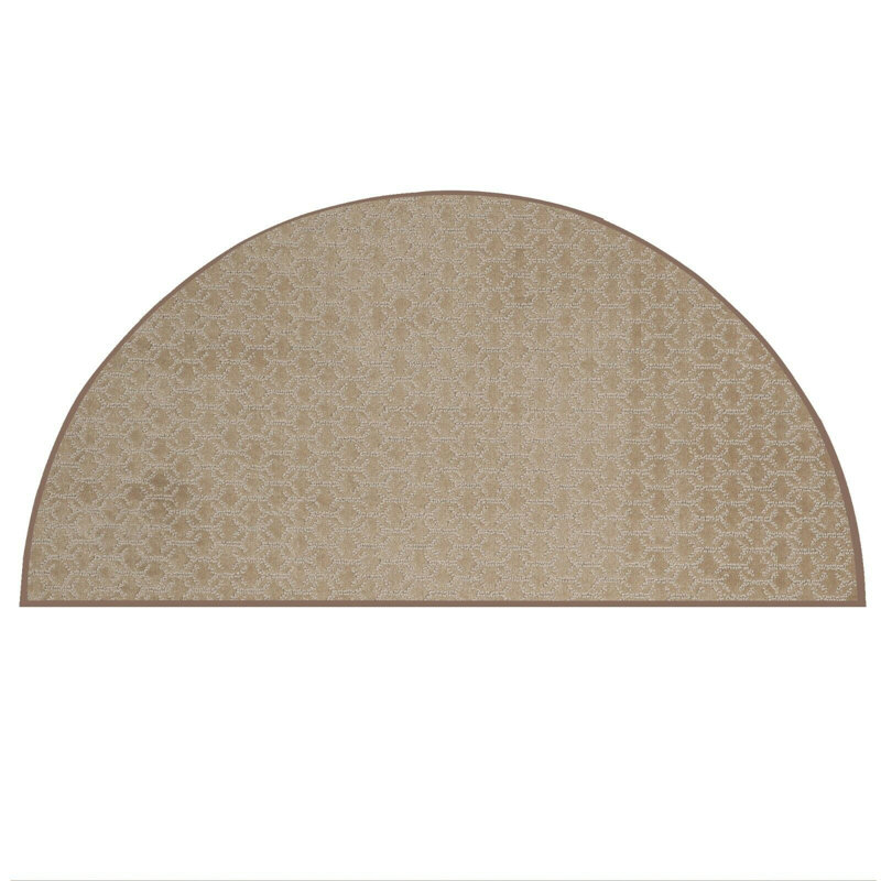 Tapis brun Farlend, Demi-cercle 5 pi 5 po x 11 pi