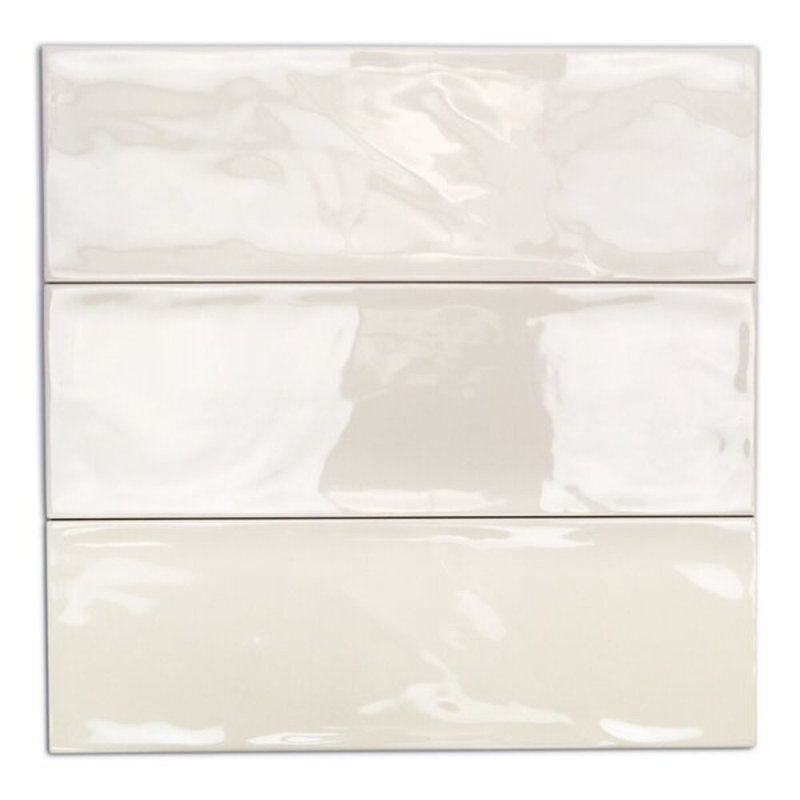 Santa Monica 4x12 Polished Ceramic Subway Tile, Ivory