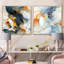 Hastings - Ensemble de 2 collages abstraits carrés-101858048-101858050