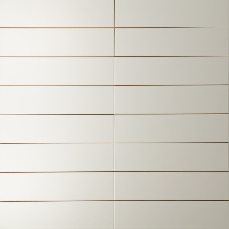 Carreau de mur de métro mat 3 po x 12 po Shades, Ivoire crème