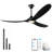Smart Ceiling Fan With Light And Remote, Remote & App Control, Solid Wood Blades, Reversible Dc Motor-1149306939-1149306940