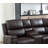 Kiall 110" W 3-Piece Vegan Leather Power Wall Reclining Sectional with Storage & Cup Holder-100824760