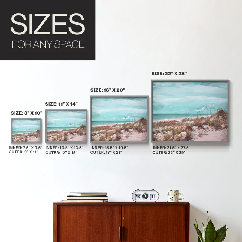Dramatic Dunes  IV -Framed Print - Restickable