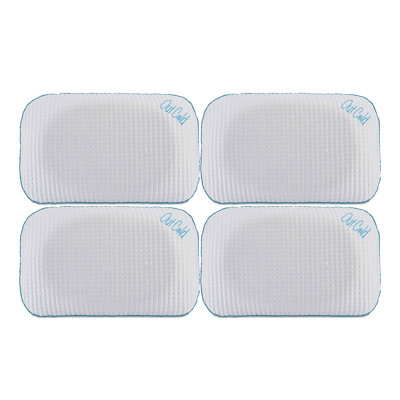 I Love Pillow Out Cold Contour Sleeping Pillow With Dual Climate Cover, Queen (4 Pack)
