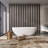 freestanding solid surface soaking bathtub