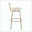 Tabouret de bar à hauteur fixe en métal - ensemble de 2