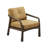 29.5" Wide Full-Grain Genuine Leaher Upholstered Accent Armchair With Solide Wood Frame-846155061