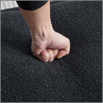64.96"Wide Modern Upholstered Armless Upholstered Bedroom Benches End of Bed Bench for Entryway, Chenille Ottoman Foot Stool for Living Room and Bedroom, Entryway, Black Boucle