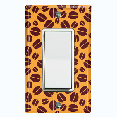 Patterned 1 - Gang Rocker Standard Wall Plate