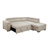 Bouchicas Fabric Storage Sectional w. Pullout Bed, Cream-878789401