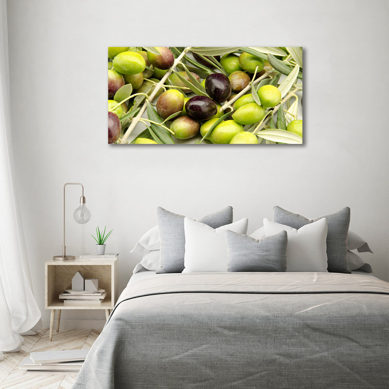 Fresh Olives - Wrapped Canvas Print