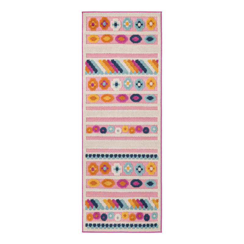 Grenz Striped Indoor / Outdoor Rug, Runner 2' x 6'