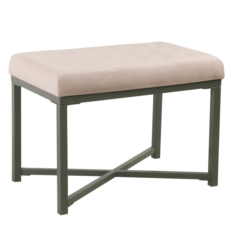 Banc en métal Bridgegate, Rose