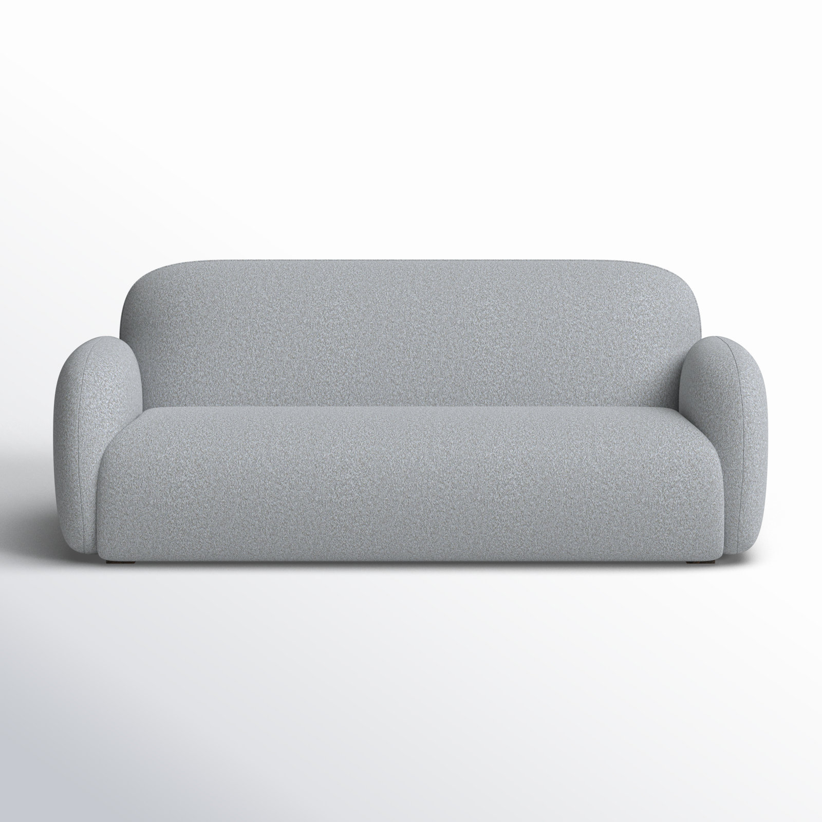Soria 83" Upholstered Sofa, Champagne Boucle