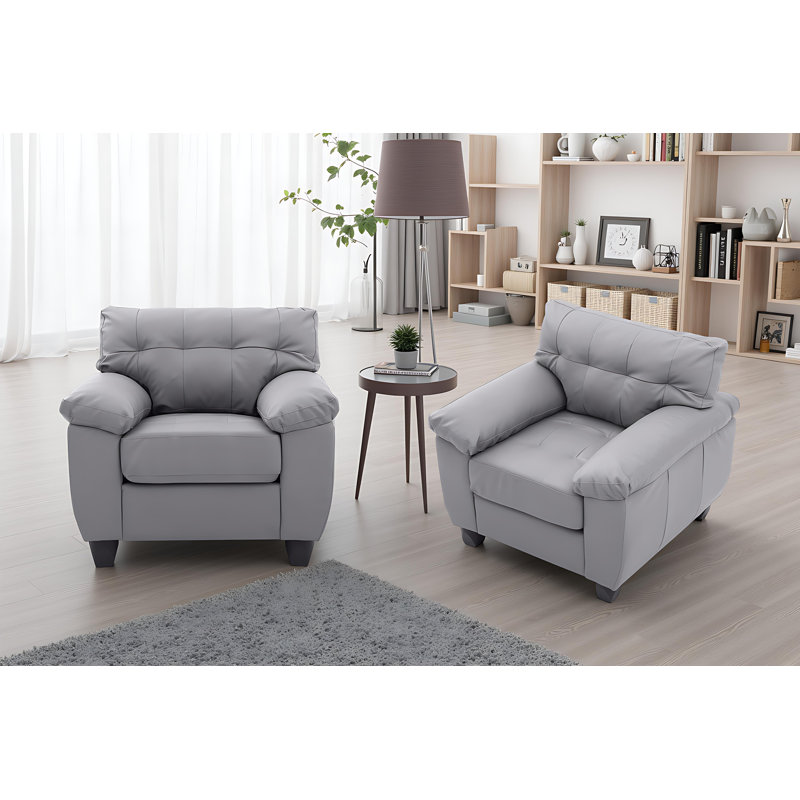 Ensemble de 2 chaises en cappuccino rimouski, Gris