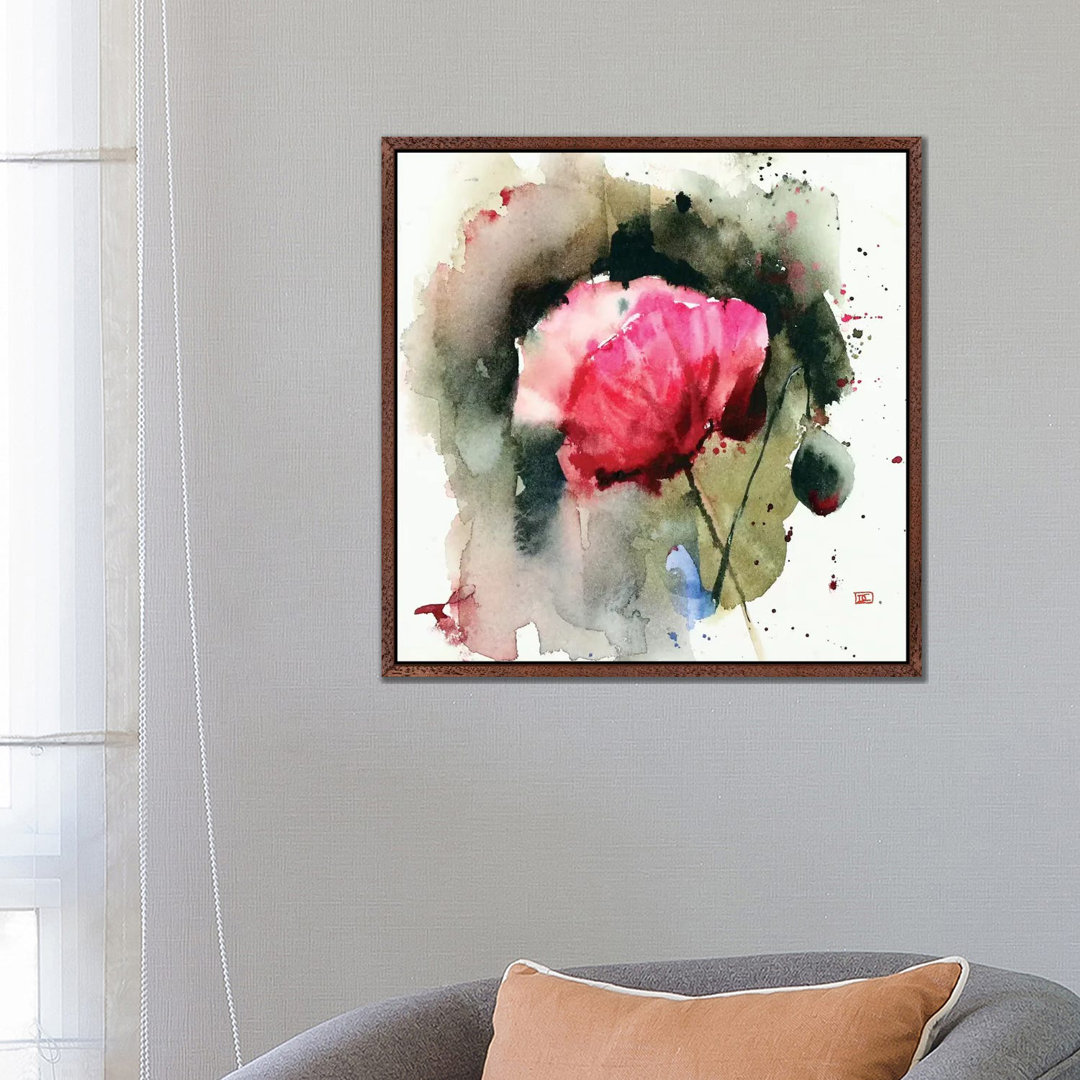 Evening Poppy von Dean Crouser - Galerie-umwickelte Leinwand Giclée auf Leinwand