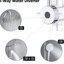 Pomme de douche à pluie et système de poche 10 po - Fixation murale, métal, finition, 3 motifs de jet, hauteur réglable, fixation en métal Scratch avec voies, barre coulissante, résistance à la corrosion, conception tendance
