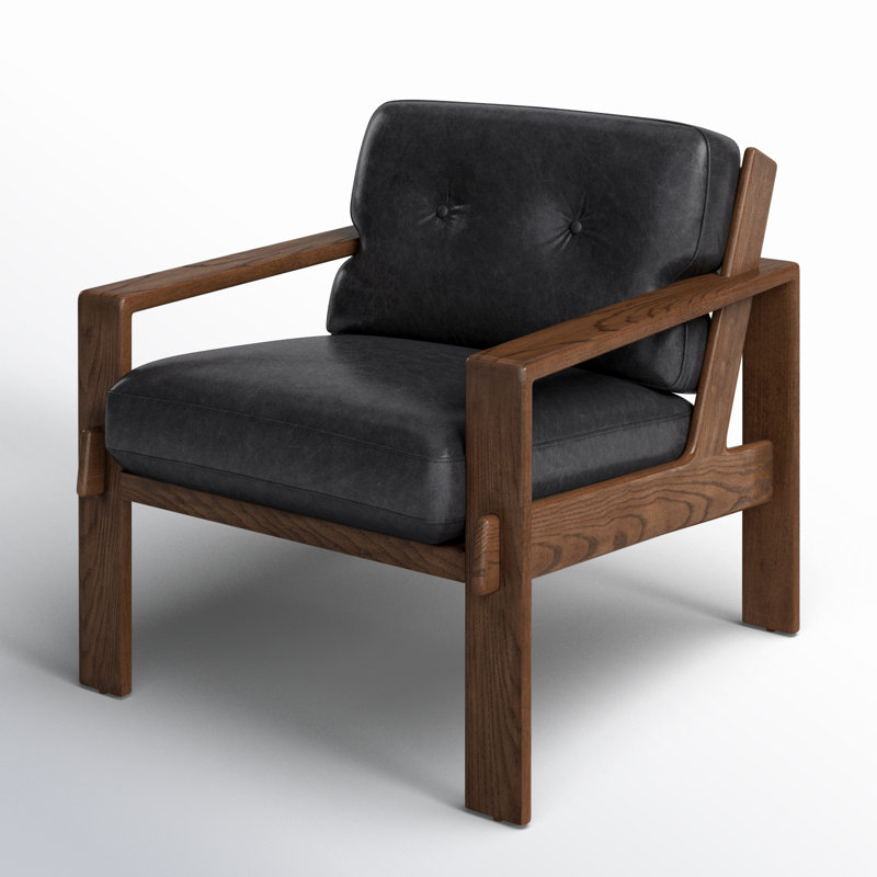 Glenbrook Upholstered Armchair, Onyx Black