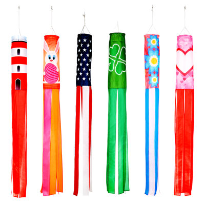 Double Sided 60'' H x 10'' W Polyester Wind Sock